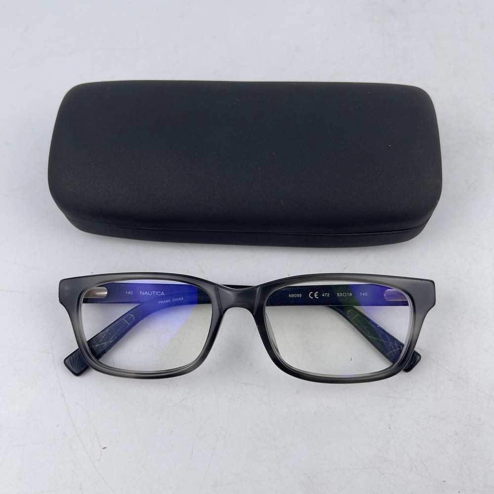 Nautica‎ N8099 Womens Eyeglasses Frames Black Full Rim 53-18-140mm with Case